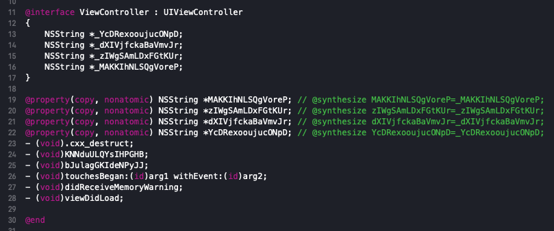 class-dump 导出的头文件